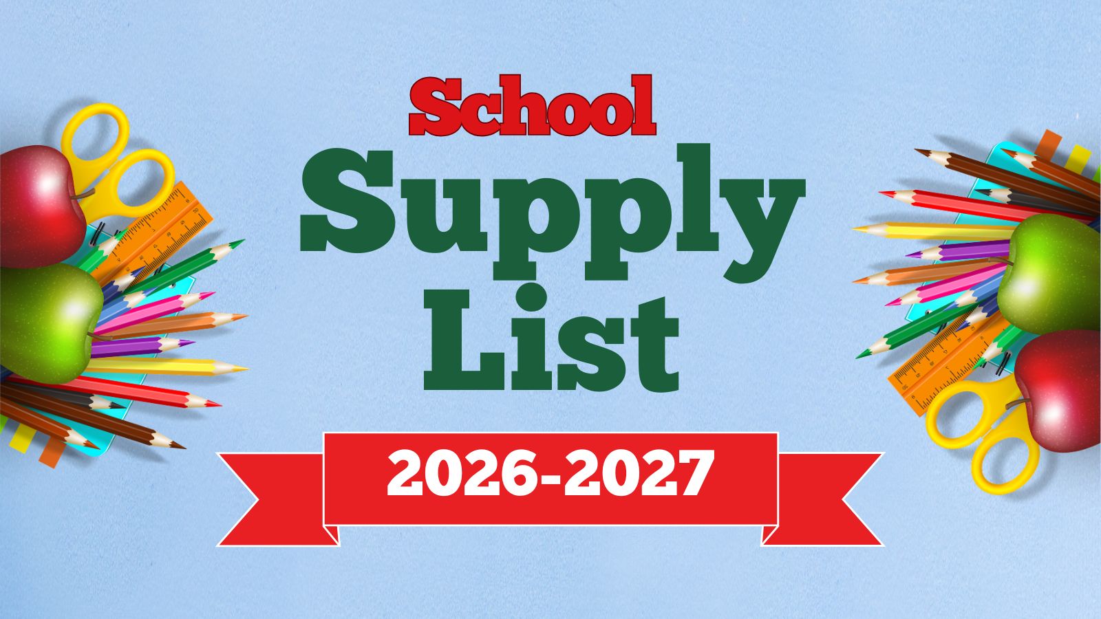 School Supplies 2026-2027