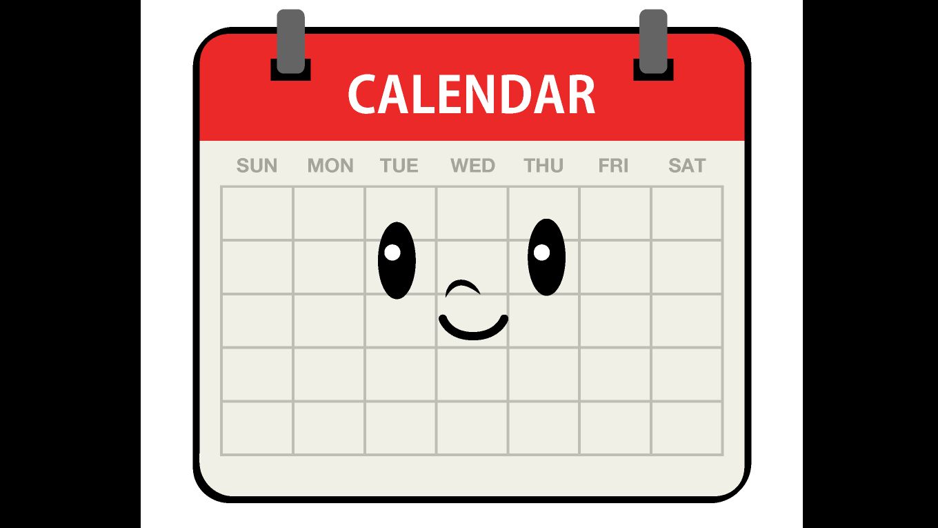smiling calendar
